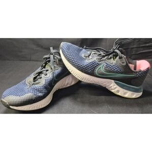 Nike Renew Run 2 women's black/blackened blue running shoe sz. 8 sneakers